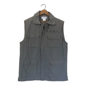 Haband Casual Joe Mens Khaki Utility Tactical Vintage Sleeveless Vest Small